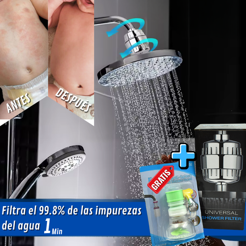DropFilter™– Filtro de Ducha + Filtro de Grifo GRATIS.