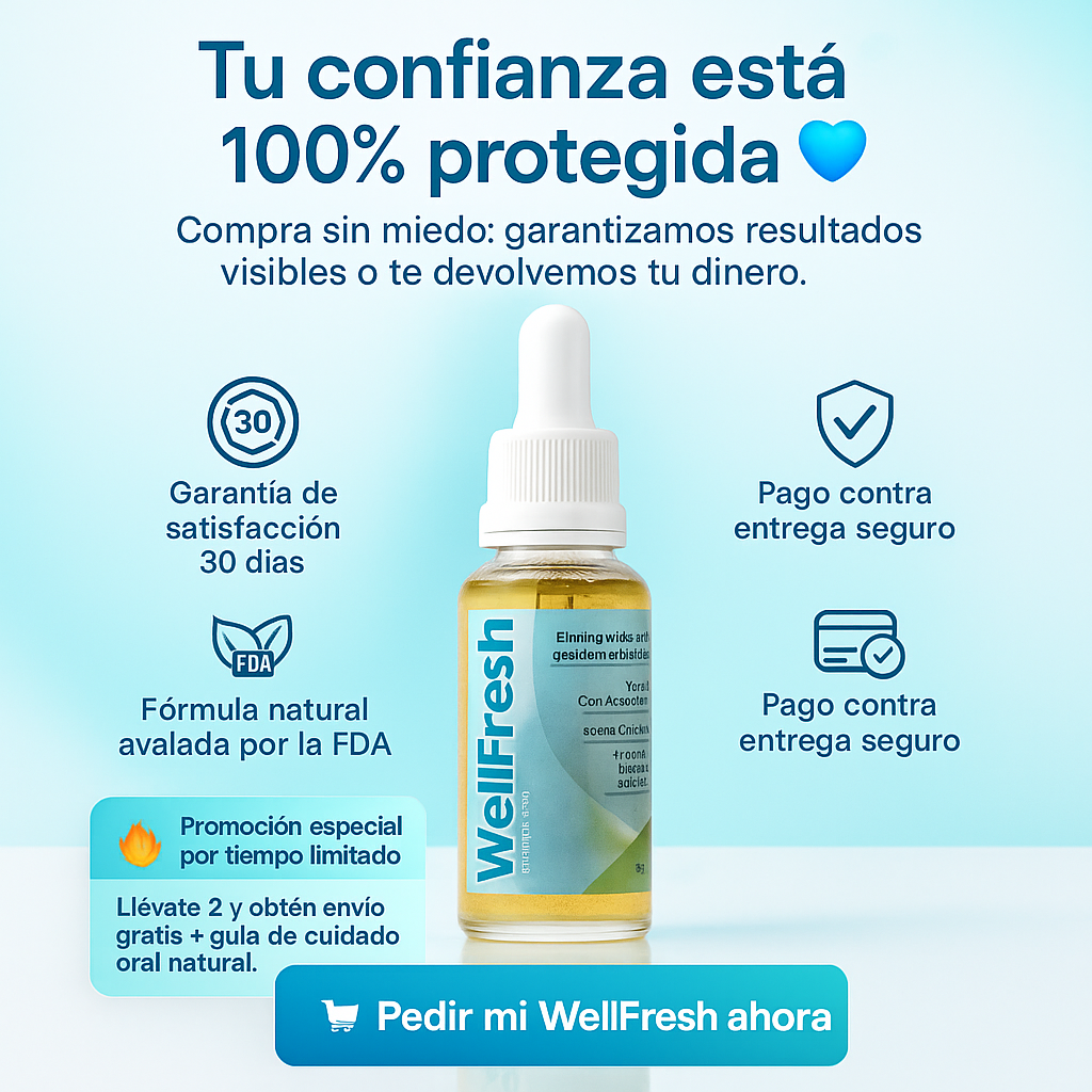 WELL FRESH - Elimina el mal aliento de raíz