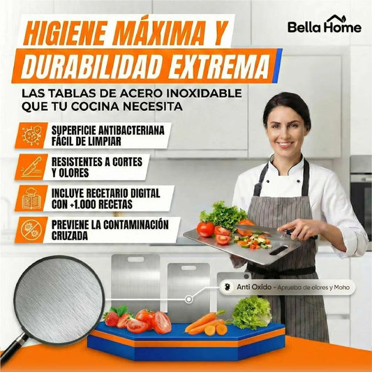 Tabla para corta Acero Inoxidable 2X1 + REGALO