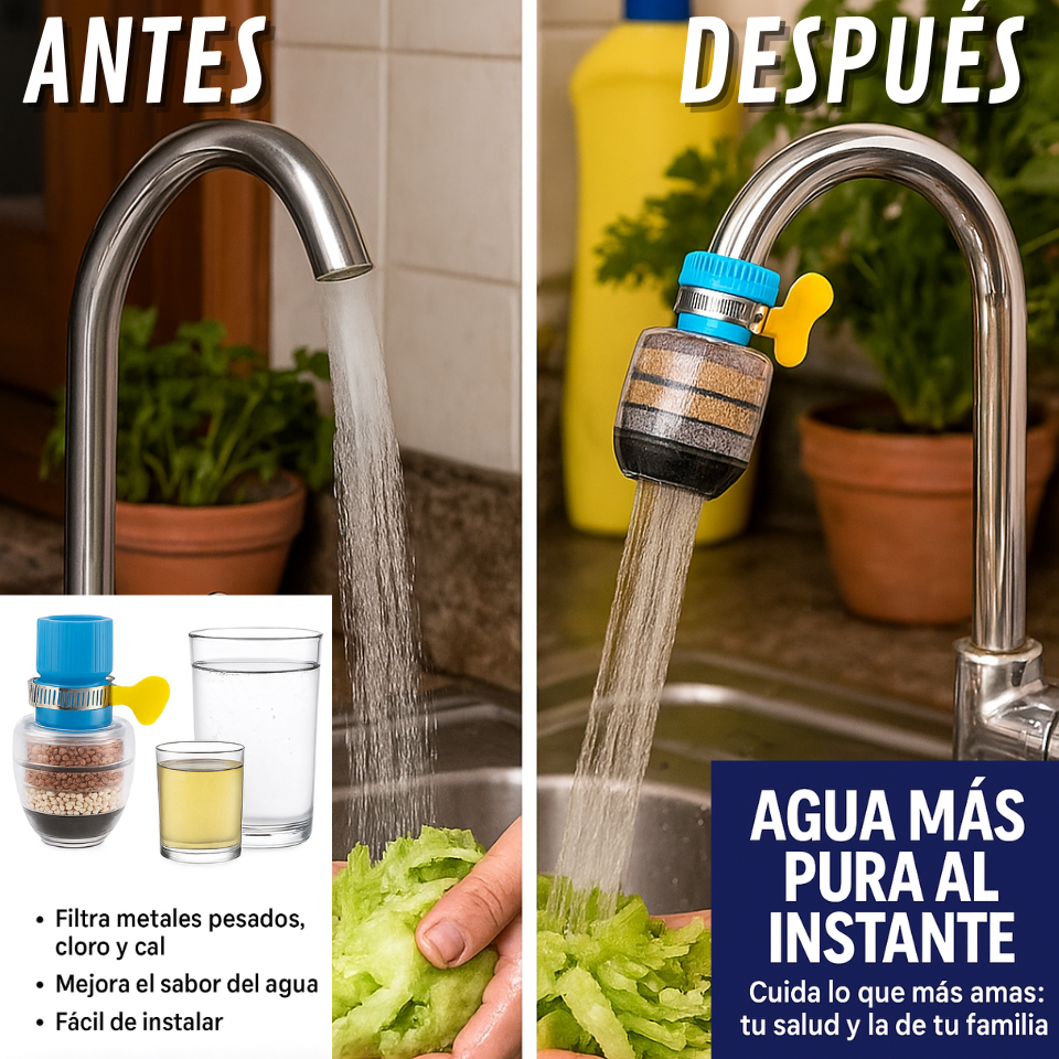 AcuaFilter™ - Agua Saludable en tu cocina.