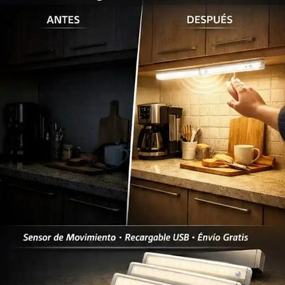PROMO 3X1 Barra Led con Sensor de movimiento 60CM