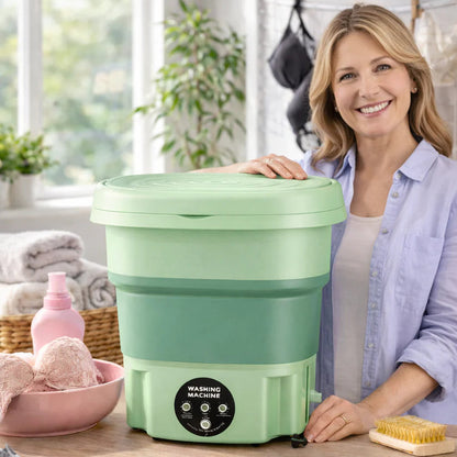 Mini Lavadora con Centrifugado - 8L