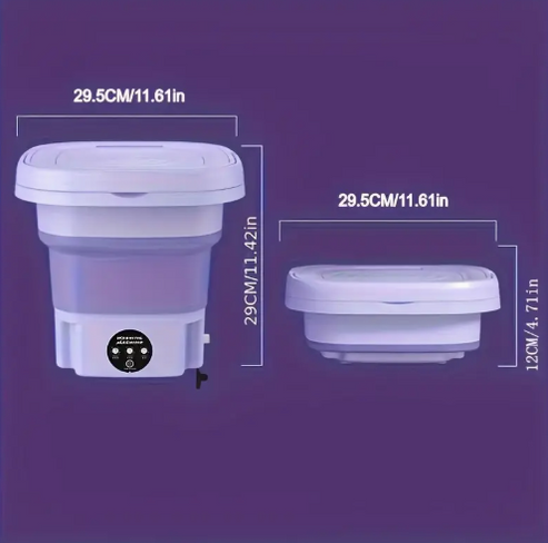 Mini Lavadora con Centrifugado - 8L