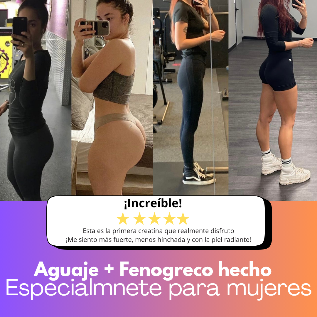 Consigue Curvas de manera Natural con Aguaje + Fenogreco