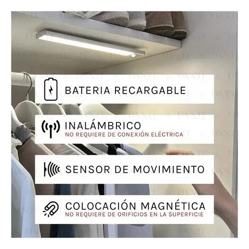 PROMO 3X1 Barra Led con Sensor de movimiento 60CM